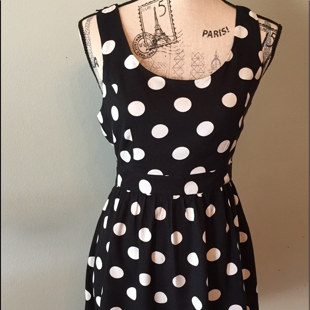 XX1 Forever 21 Black polkadot dress